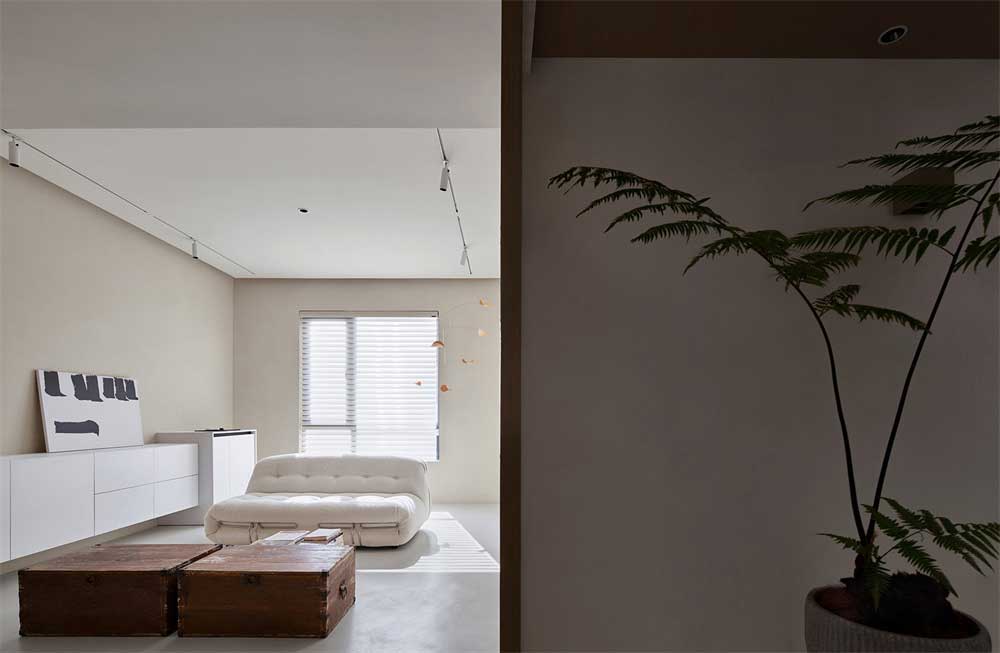 深圳南山500平方極簡(jiǎn)風(fēng)格辦公室裝修休閑接待室