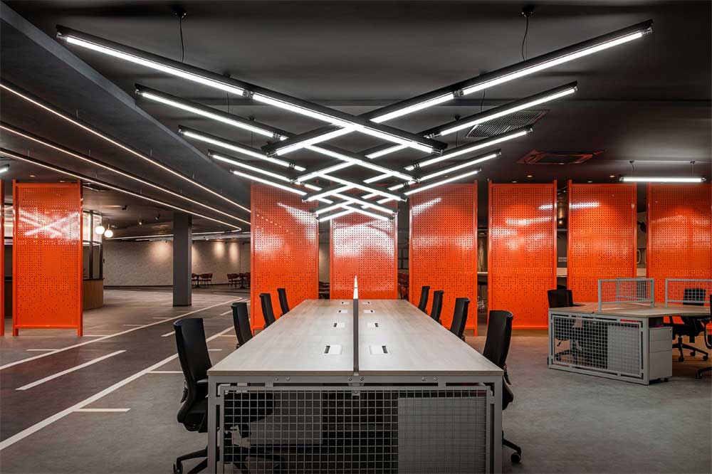 深圳南山區(qū)工業(yè)風(fēng)格機(jī)場(chǎng)主題辦公室設(shè)計(jì)裝修-辦公區(qū)