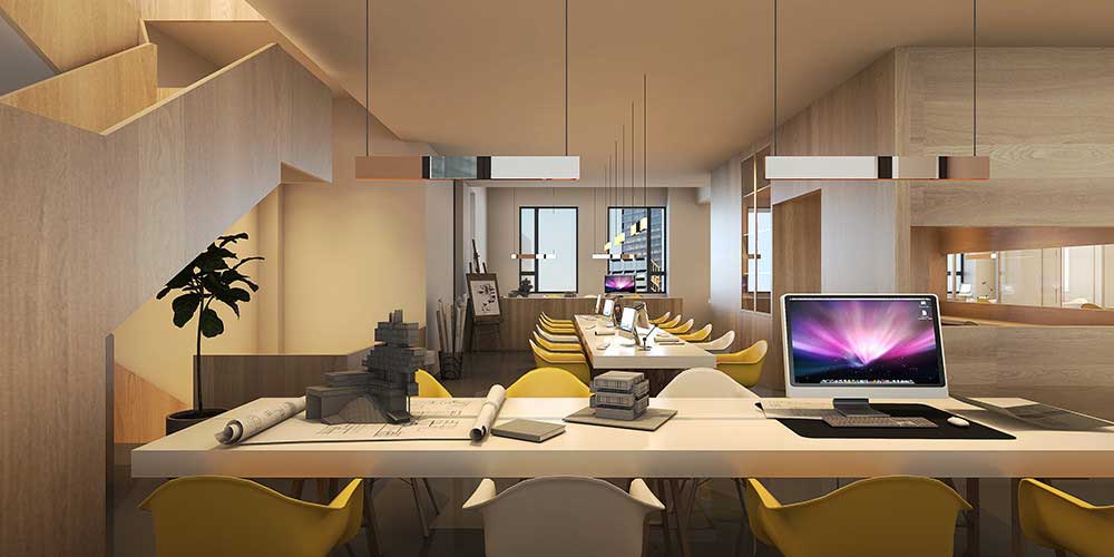 深圳龍崗800平原木風(fēng)美諾辦公空間開放式辦公區(qū)