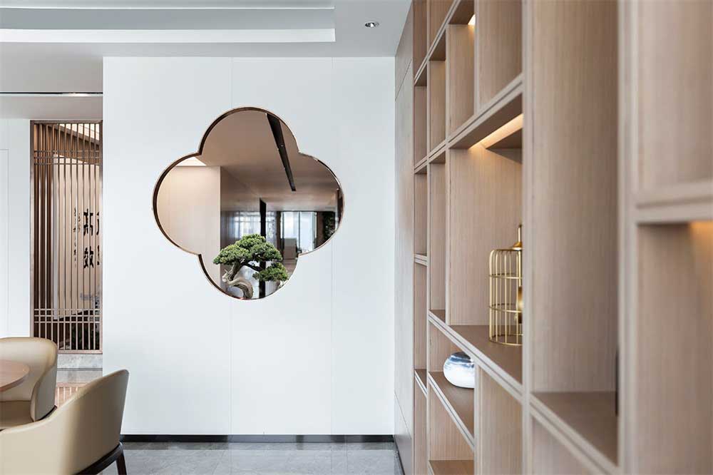 白色墻面花瓣凹洞造型設(shè)計(jì)圖