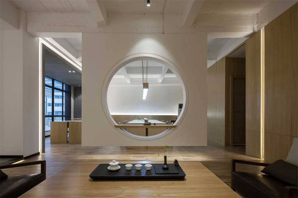 深圳羅湖鴻昌廣場(chǎng)新中式風(fēng)格辦公室裝修設(shè)計(jì)案例品茶區(qū)