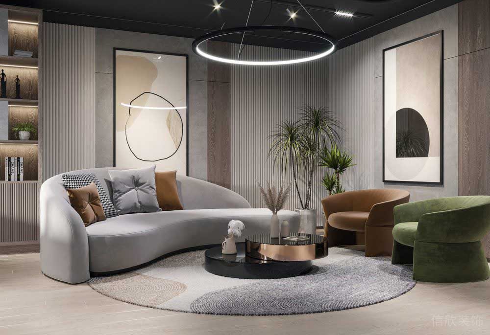 接待區(qū)木飾面效果圖設(shè)計(jì)