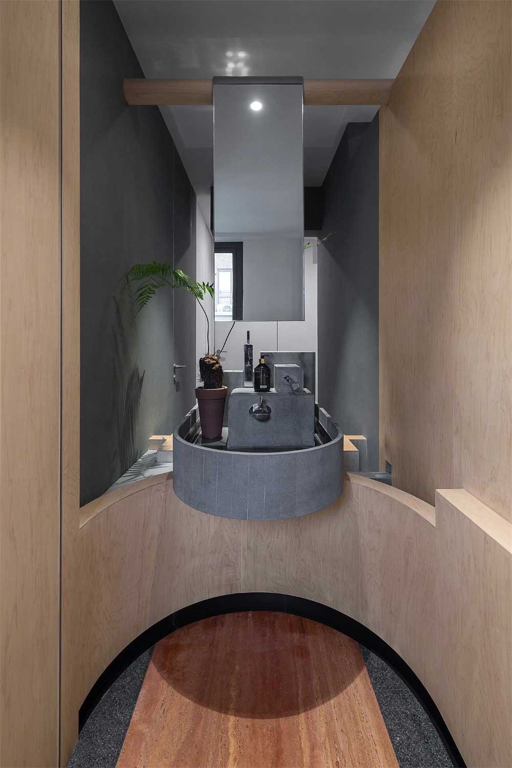 深圳市羅湖1600平原木風(fēng)辦公室裝修設(shè)計(jì)衛(wèi)生間