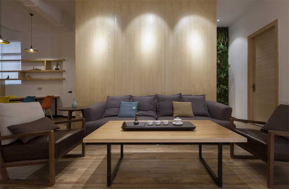 深圳羅湖鴻昌廣場(chǎng)新中式風(fēng)格辦公室裝修設(shè)計(jì)案例品茶區(qū)空間布局