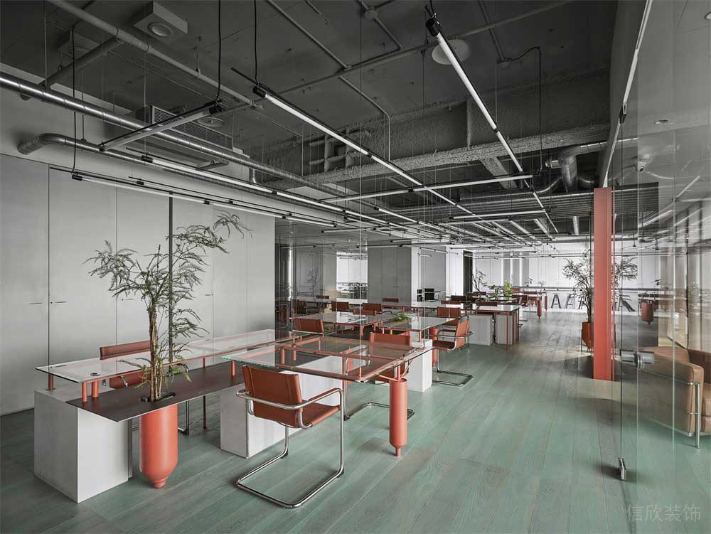 深圳市寶安區(qū)工業(yè)風(fēng)辦公室設(shè)計(jì)裝修辦公區(qū)