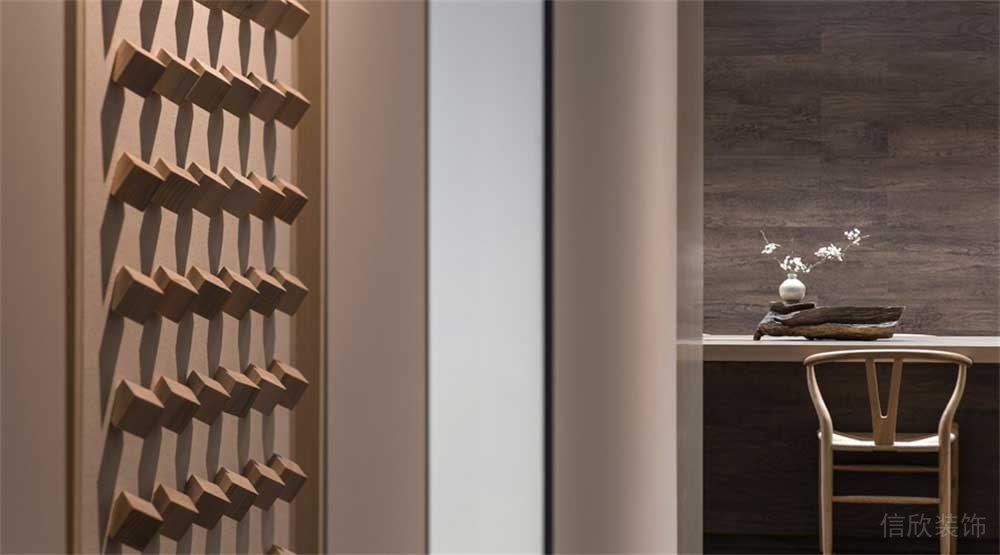 現(xiàn)代辦公室木質(zhì)墻體懸掛處裝修收納書(shū)桌設(shè)計(jì)圖