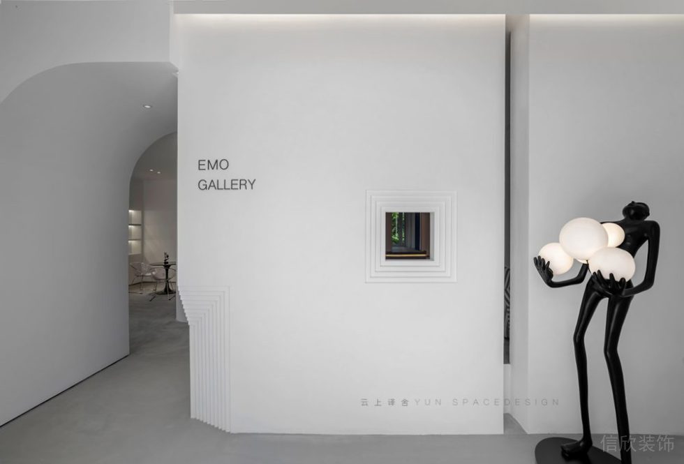 辦公室展示區(qū)圓弧轉(zhuǎn)角墻體造型設(shè)計(jì)圖