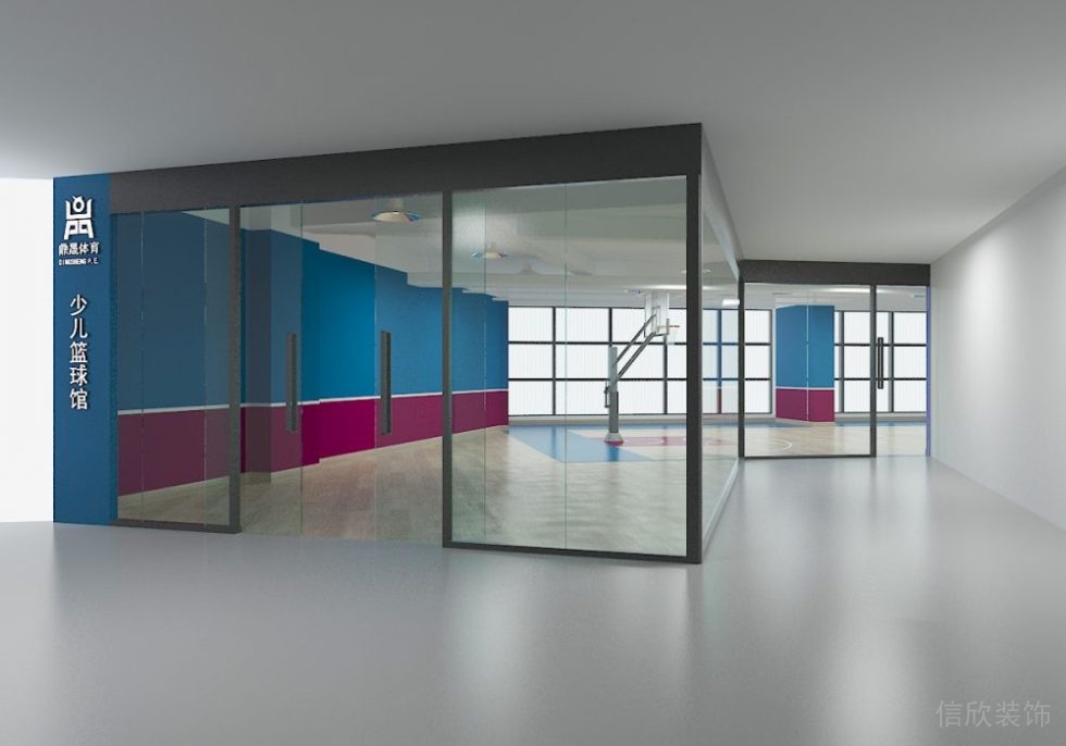 深圳羅湖少兒籃球館裝修案例門面外觀 深圳羅湖少兒籃球館裝修案例門面外觀