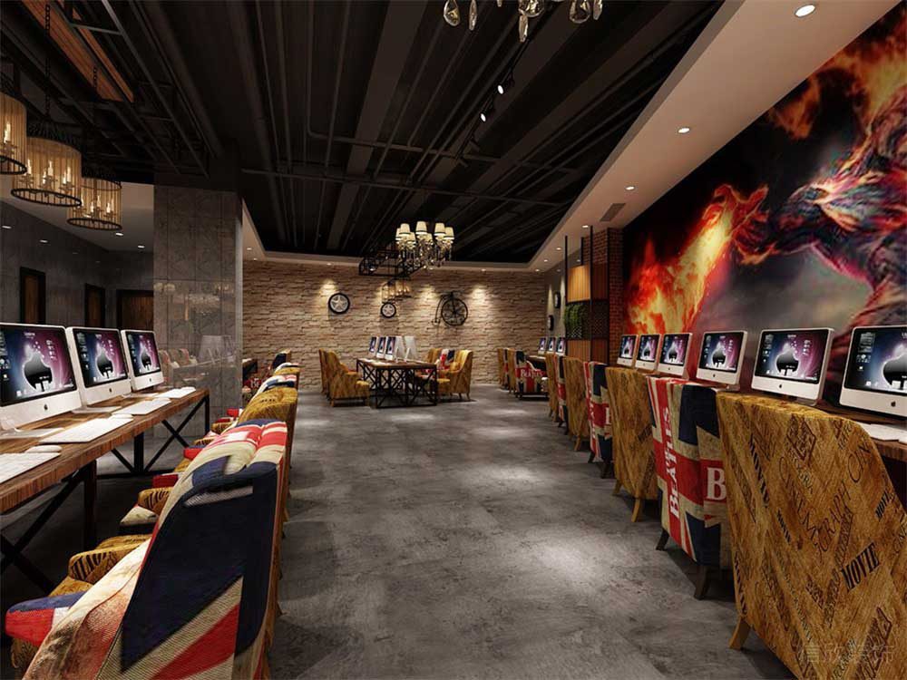 深圳福田區(qū)網咖裝修工程 上網區(qū)