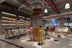 深圳福田區(qū)網(wǎng)咖裝修設(shè)計方案 咖啡餐飲區(qū)