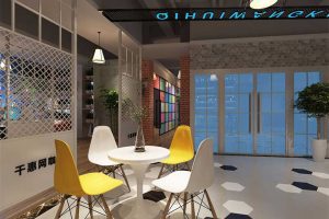 深圳福田區(qū)網(wǎng)咖裝修設(shè)計方案 洽談區(qū)