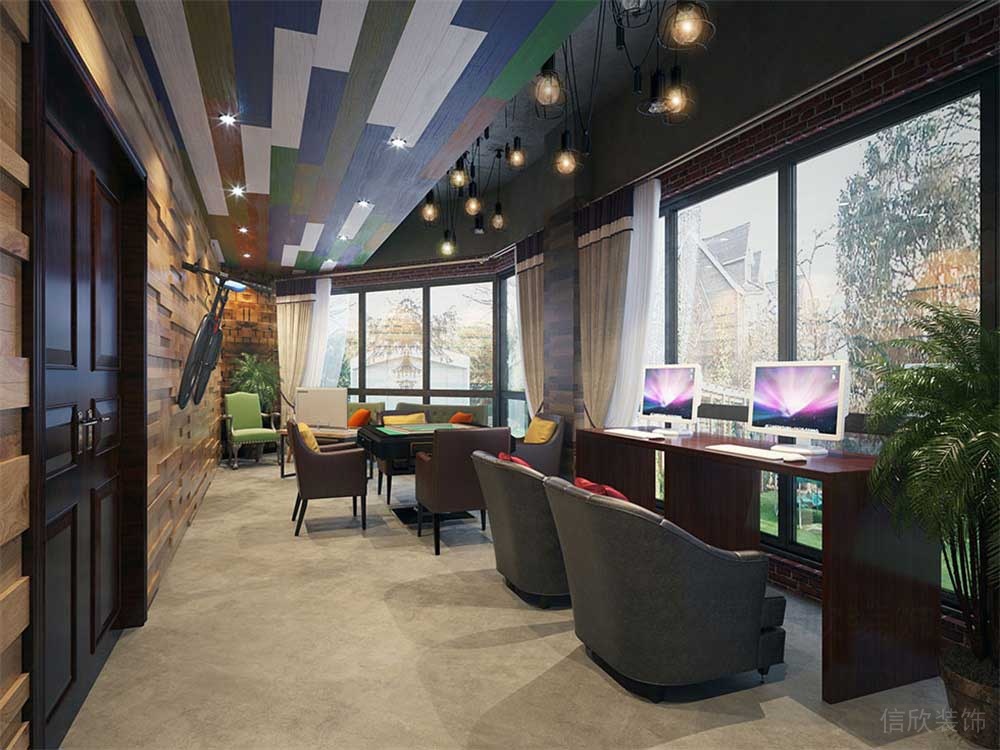 深圳龍崗區(qū)網咖裝修設計 Vip包房