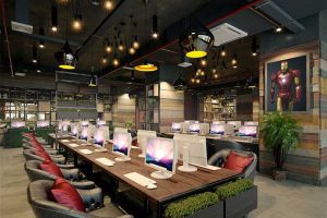 深圳龍崗區(qū)網(wǎng)咖裝修設(shè)計 游戲區(qū)