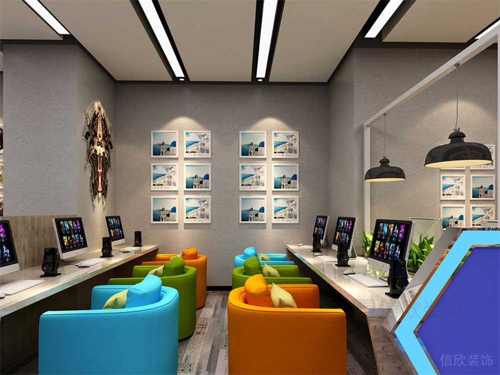 深圳南山區(qū)網咖裝修施工方案 包房