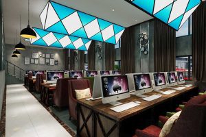 深圳南山區(qū)網(wǎng)咖裝修設(shè)計 商務區(qū)