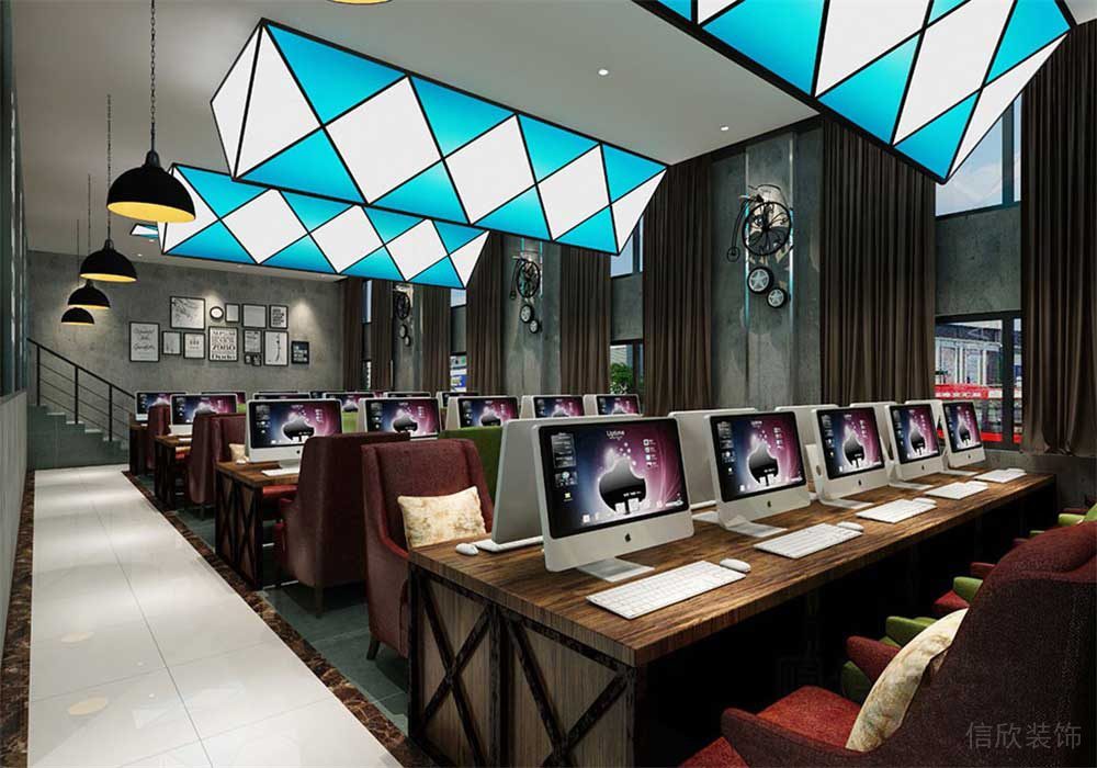 深圳南山區(qū)網咖裝修設計 商務區(qū)