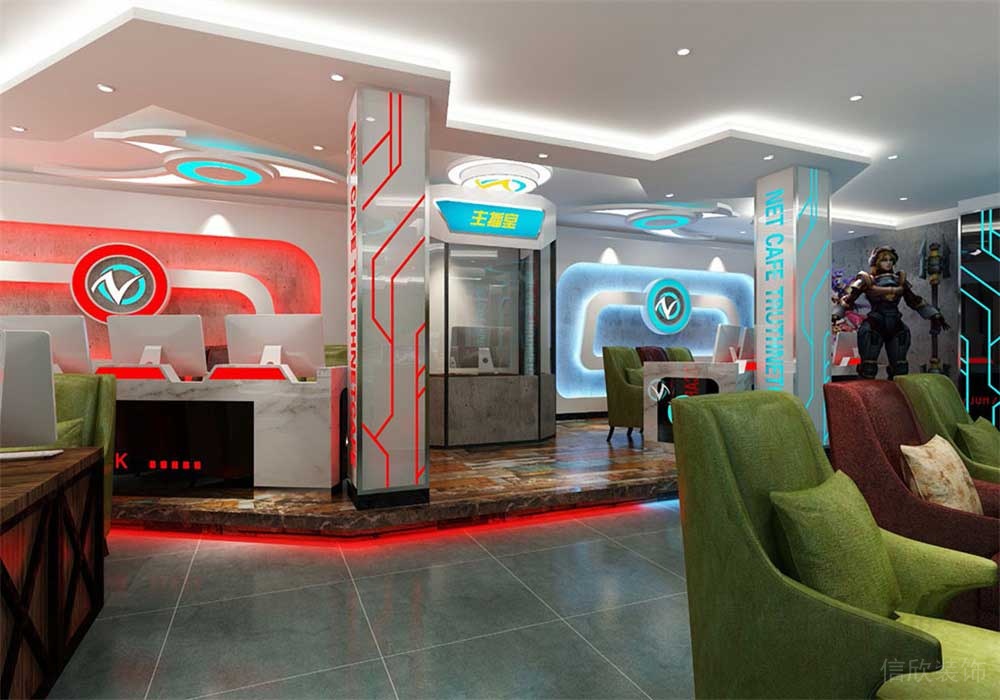 深圳南山區(qū)網咖裝修設計 主播室