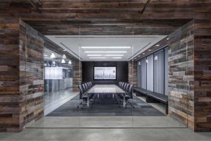 深圳南山500平方現代工業(yè)風辦公室裝修會議室效果圖