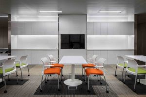 深圳福田500平方現(xiàn)代風格辦公室裝修休閑洽談區(qū)效果圖