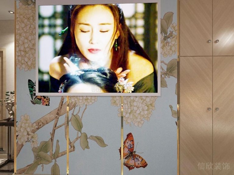 鎏金金色形象版展示效果圖墻體設(shè)計家裝