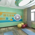 幼兒園裝修多功能教室安全防護(hù)設(shè)計效果圖舞蹈培訓(xùn)裝修實景