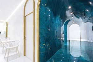 拱門(mén)過(guò)道瓷磚地面墻面設(shè)計(jì)圖