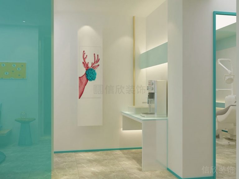 口腔醫(yī)院墻面造型效果圖設(shè)計