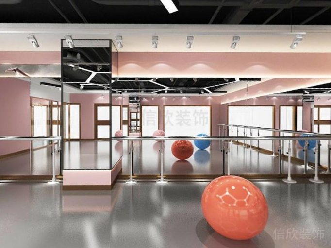 舞蹈室鏡面墻面效果圖設(shè)計