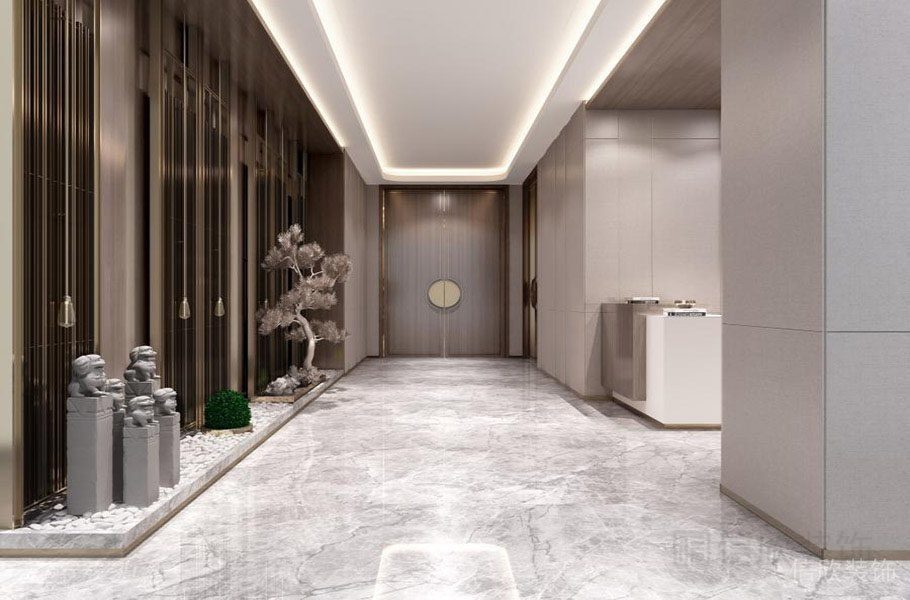 深圳能達(dá)公司辦公室裝修施工方案過道