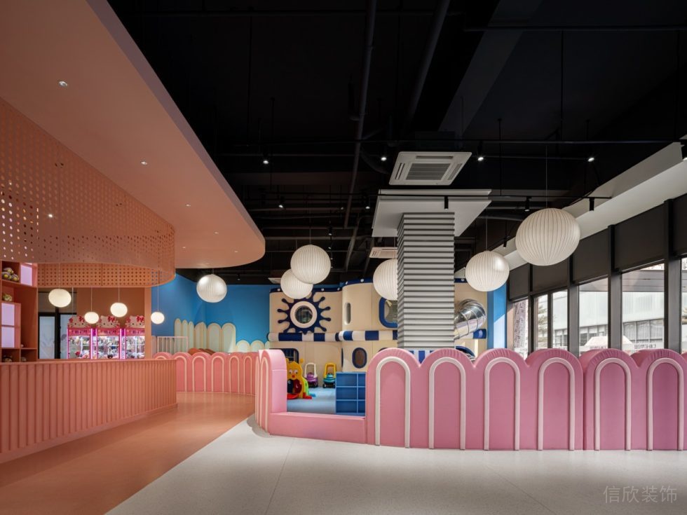 深圳市福田區(qū)筆架山北歐風兒童樂園裝修游樂區(qū)