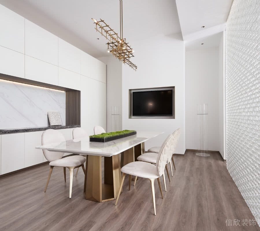 鎏金金色天花創(chuàng)意吊頂會(huì)議室洽談區(qū)裝修實(shí)木設(shè)計(jì)圖