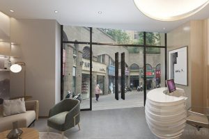 安雨美容店裝修設(shè)計(jì)接待大廳