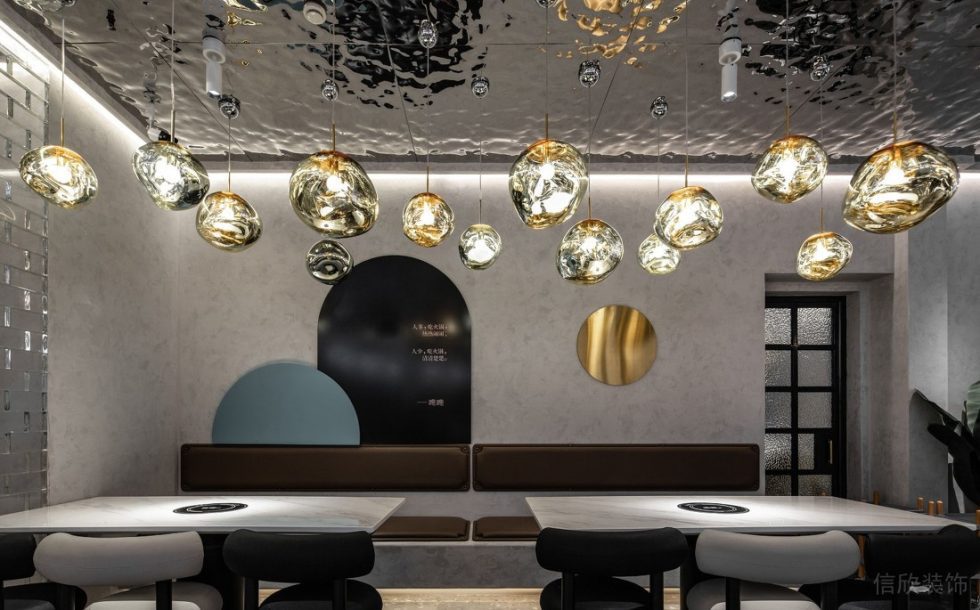 深圳福田天健時尚新天地輕奢風(fēng)格火鍋店裝修案例藝術(shù)吊燈 深圳福田天健時尚新天地輕奢風(fēng)格火鍋店裝修案例藝術(shù)吊燈