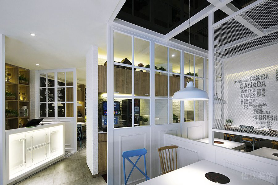 深圳光明龍光玖龍臺北歐風格火鍋店裝修案例白色藝術吊燈 深圳光明龍光玖龍臺北歐風格火鍋店裝修案例白色藝術吊燈