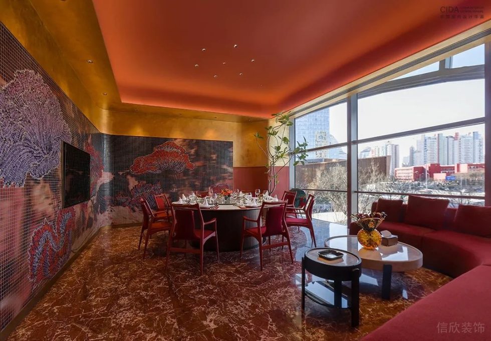 深圳南山輕奢新中式風(fēng)格火鍋店裝修案例包間