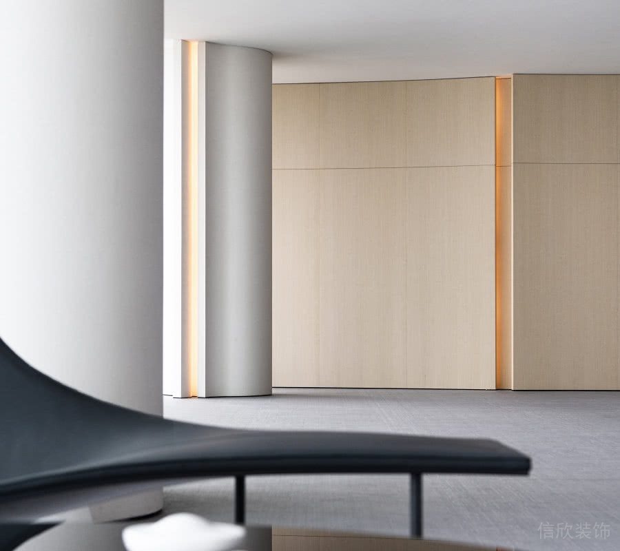 墻面木飾面生態(tài)板燈光槽效果圖