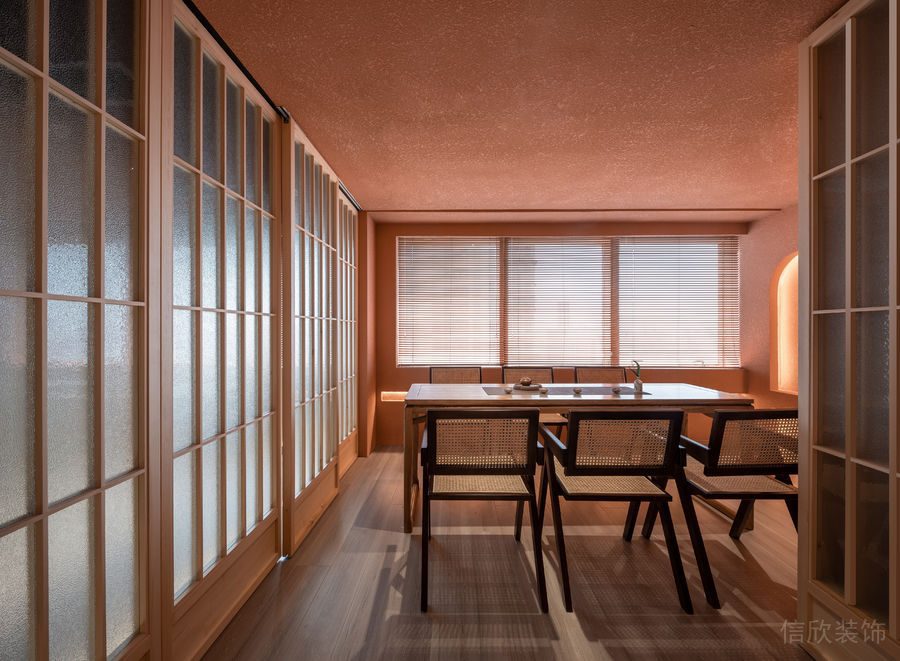 深圳寶安中洲華府暖色調(diào)極簡(jiǎn)風(fēng)格茶館裝修案例六人包廂 深圳寶安中洲華府暖色調(diào)極簡(jiǎn)風(fēng)格茶館裝修案例六人包廂