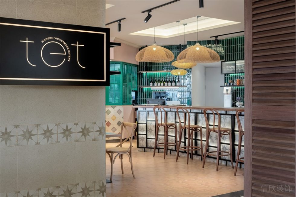 深圳福田京地大廈東南亞風格越南菜餐廳裝修案例吧臺用餐區(qū) 深圳福田京地大廈東南亞風格越南菜餐廳裝修案例吧臺用餐區(qū)