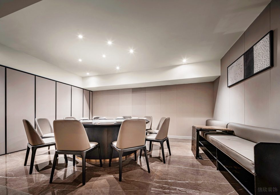 深圳龍華保利悅都現(xiàn)代新中式風(fēng)格江浙菜餐廳裝修案例標(biāo)準(zhǔn)包廂