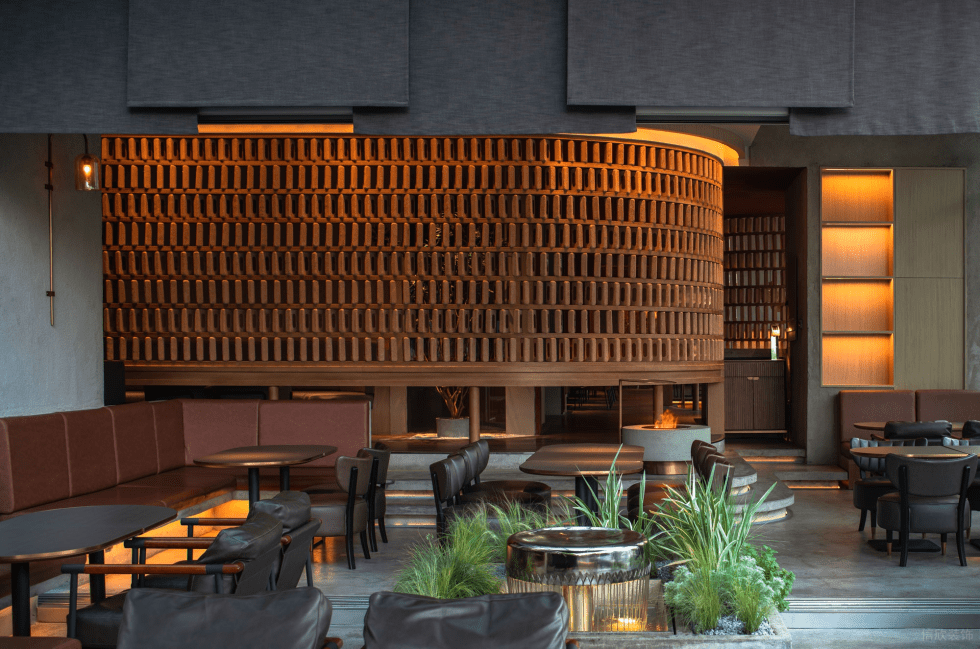 深圳羅湖中華花園簡約風(fēng)格休閑酒吧裝修案例燈光效果