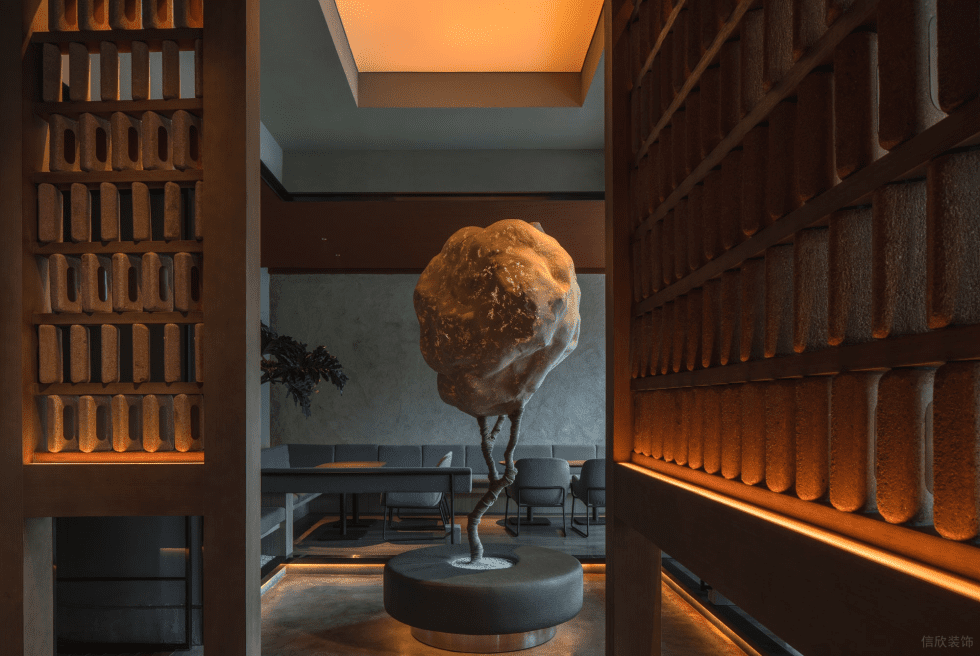 深圳羅湖中華花園簡(jiǎn)約風(fēng)格休閑酒吧裝修案例藝術(shù)雕塑陳設(shè)