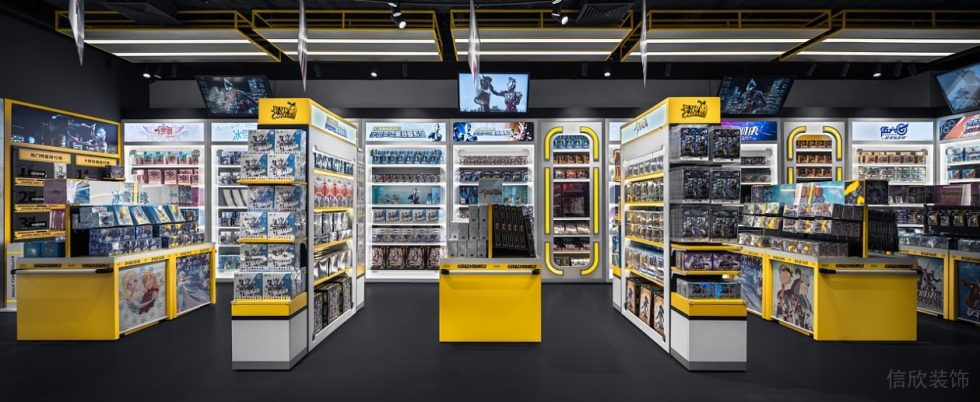 深圳市寶安區(qū)沙井現(xiàn)代風(fēng)卡游旗艦店裝修設(shè)計卡牌選購區(qū)