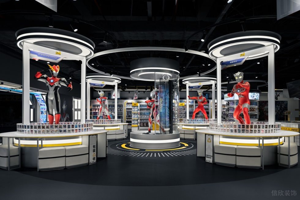 深圳市寶安區(qū)沙井現(xiàn)代風(fēng)卡游旗艦店裝修設(shè)計模型展區(qū)