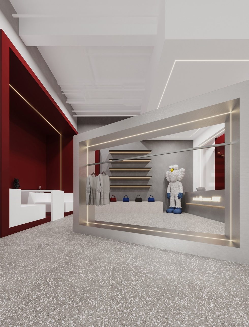 深圳市龍崗區(qū)坂田hby買(mǎi)手店裝修設(shè)計(jì)紅色櫥窗 深圳市龍崗區(qū)坂田hby買(mǎi)手店裝修設(shè)計(jì)紅色櫥窗