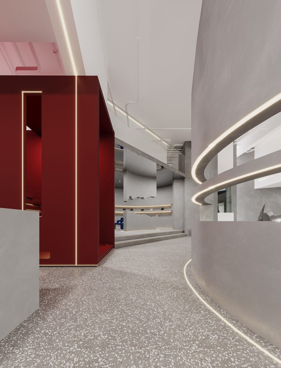 深圳市龍崗區(qū)坂田hby買(mǎi)手店裝修設(shè)計(jì)弧形過(guò)道 深圳市龍崗區(qū)坂田hby買(mǎi)手店裝修設(shè)計(jì)弧形過(guò)道