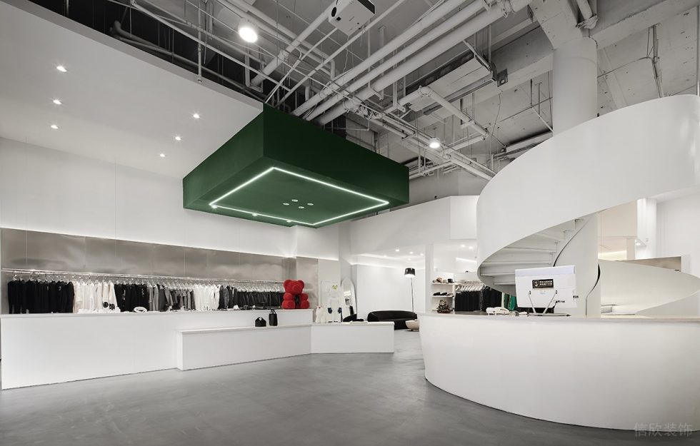 深圳市南山區(qū)南頭現(xiàn)代風(fēng)rain & Snow.hby買手店裝修設(shè)計(jì)前臺(tái)二