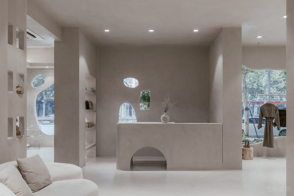 深圳市南山區(qū)前?，F(xiàn)代風(fēng)女裝店裝修設(shè)計(jì)前臺(tái)