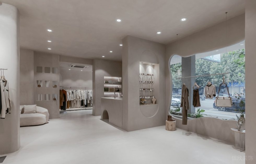 深圳市南山區(qū)前?，F(xiàn)代風(fēng)女裝店裝修設(shè)計(jì)櫥窗