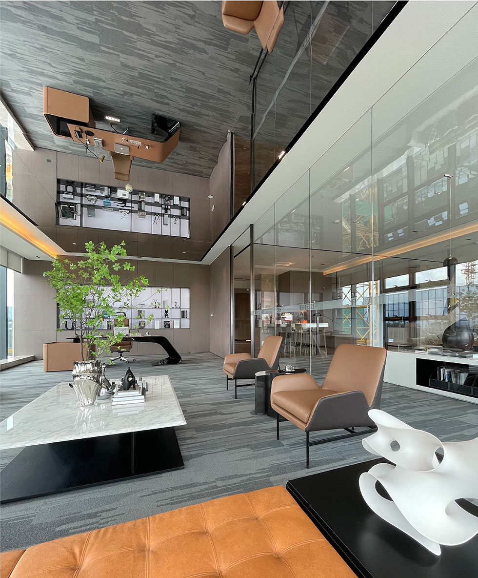 總經(jīng)理辦公室鏡面天花裝修圖 總經(jīng)理辦公室鏡面天花裝修圖