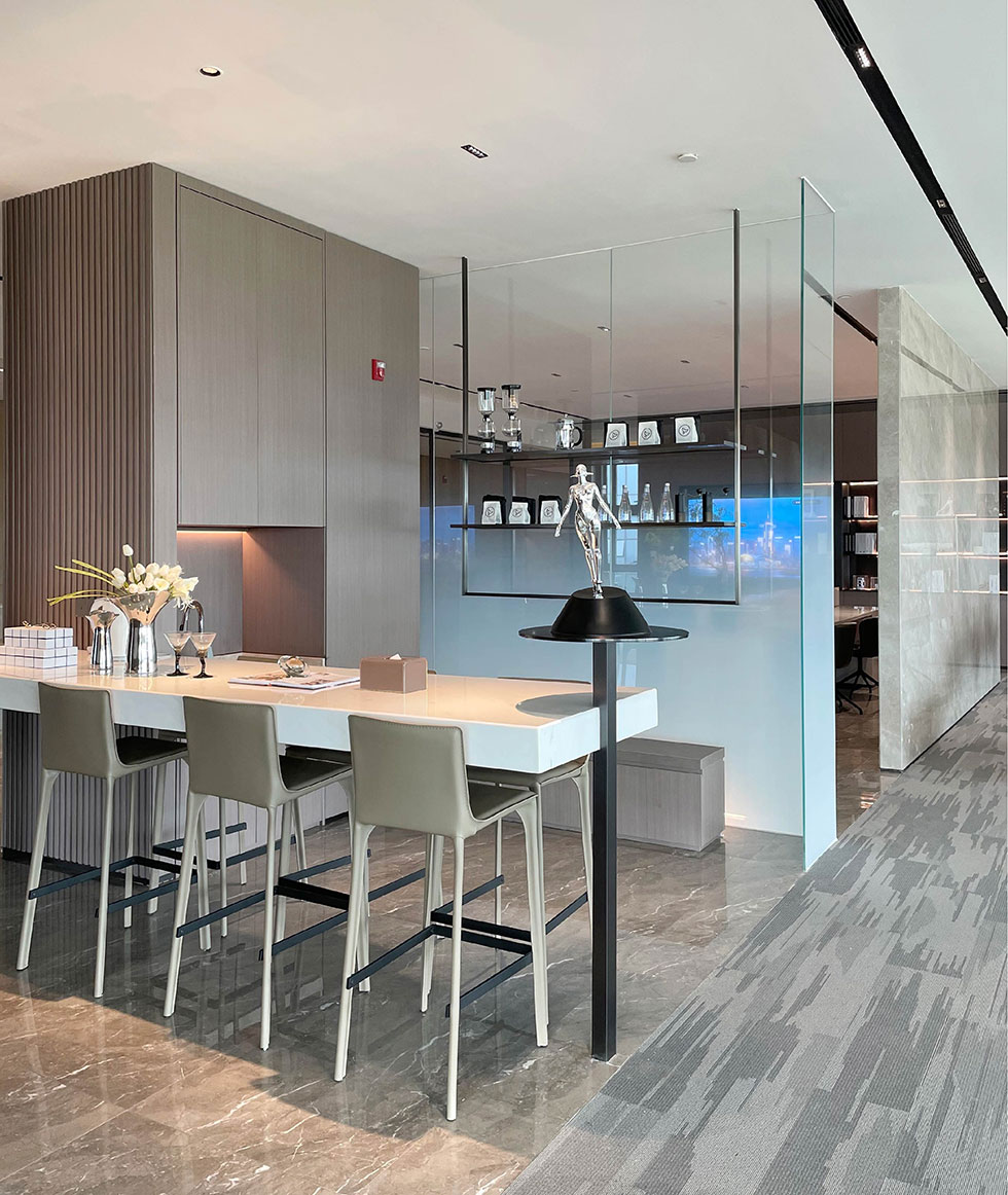 辦公室茶水區(qū)米色吧臺 辦公室茶水區(qū)米色吧臺